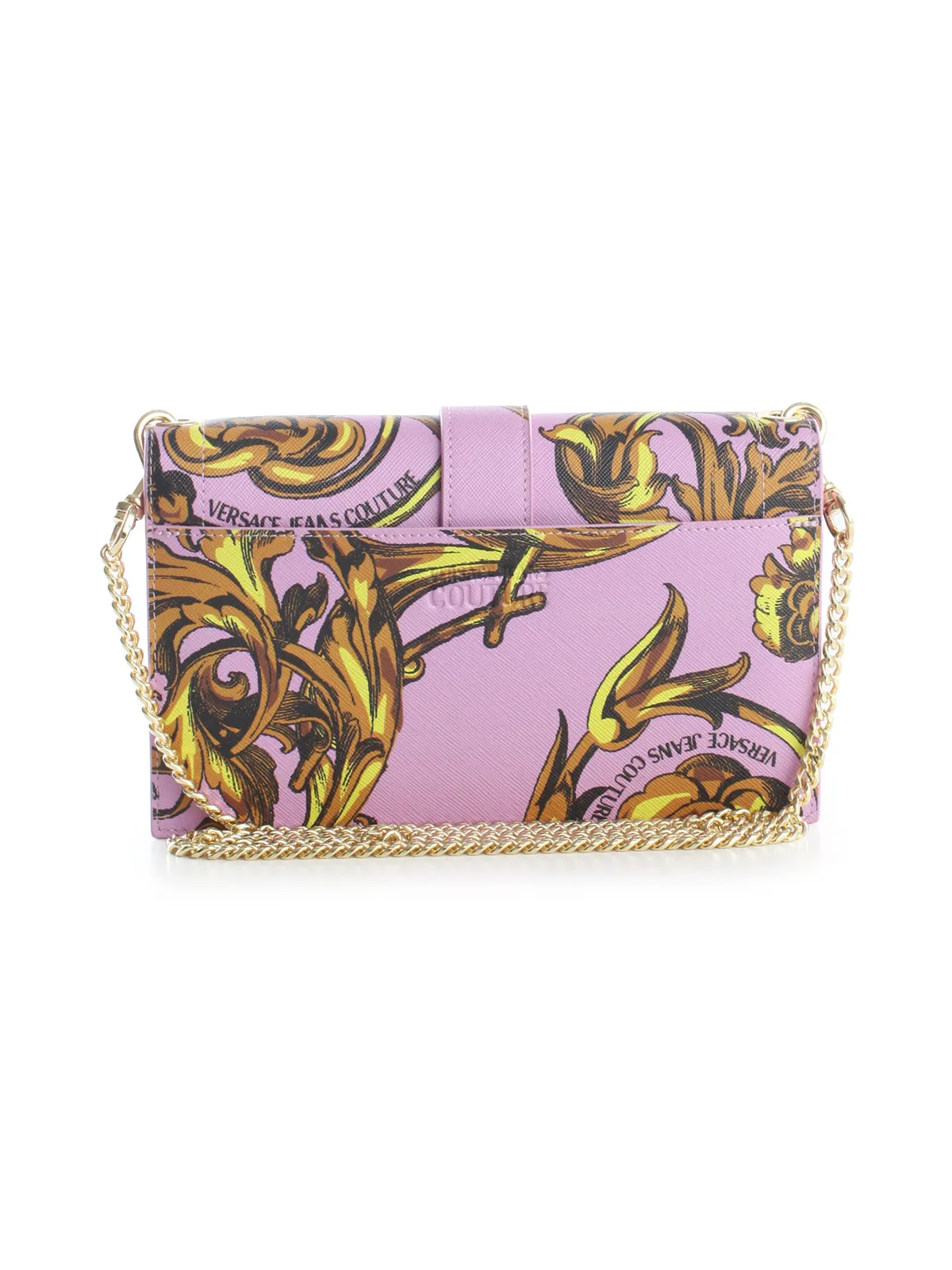 Versace Jeans Couture Baroque-Print Foldover Crossbody Bag