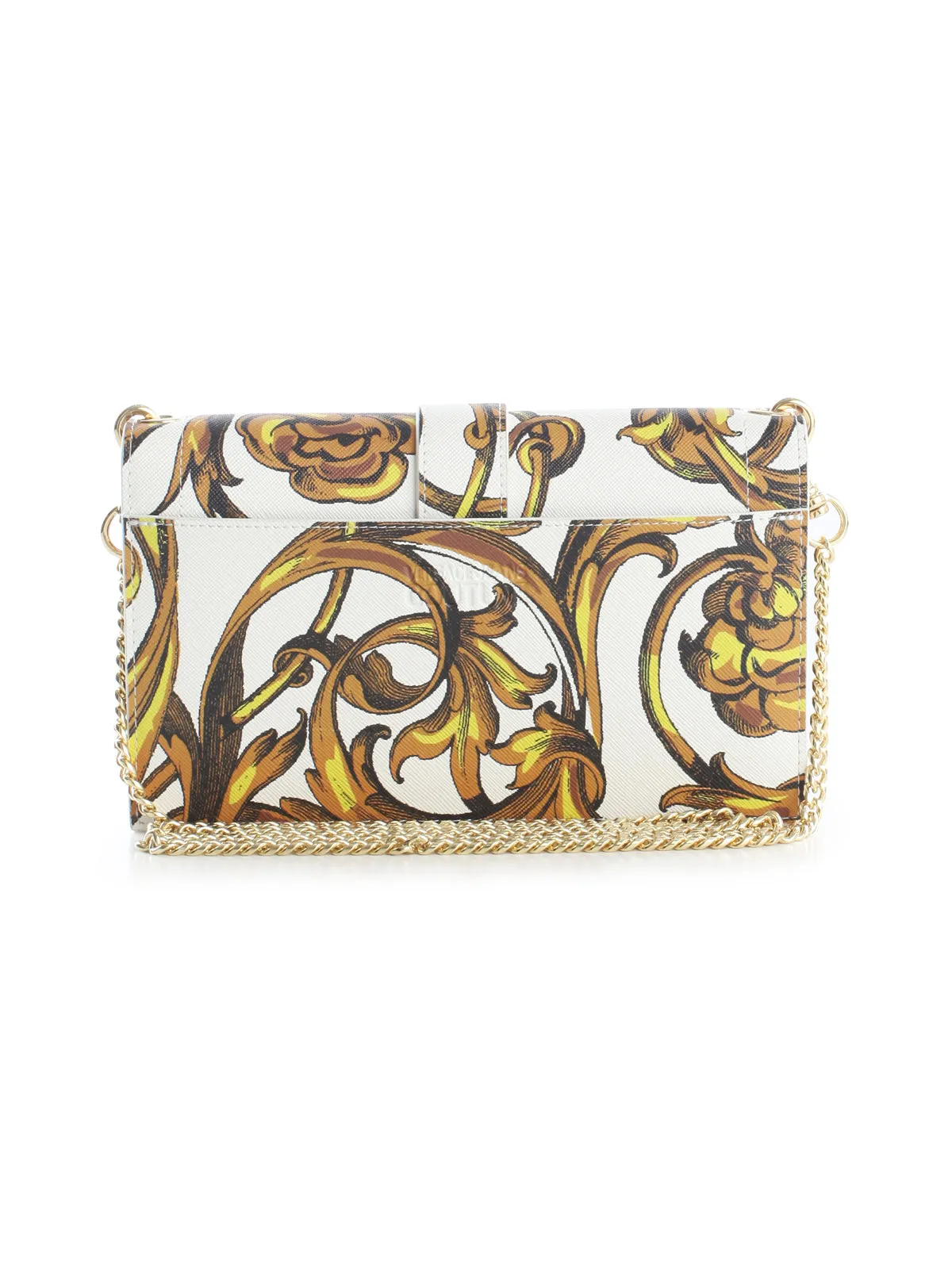Versace Jeans Couture Baroque-Print Foldover Shoulder Bag