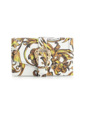 Versace Jeans Couture Baroque-Print Foldover Shoulder Bag