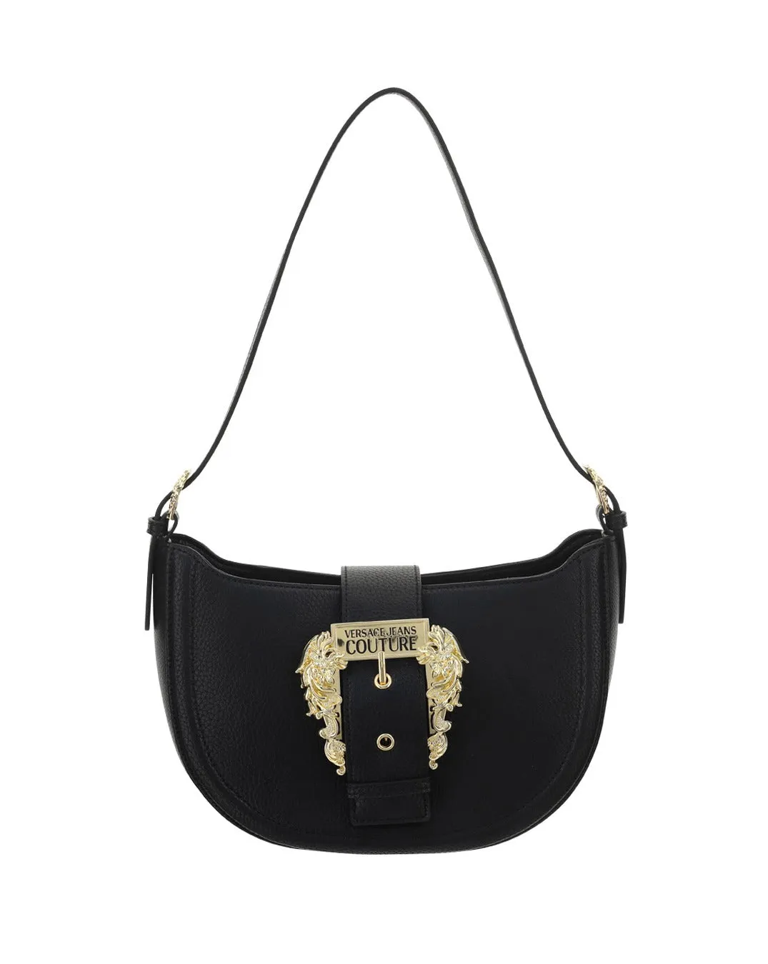 Versace Jeans Couture Logo Buckled Shoulder Bag