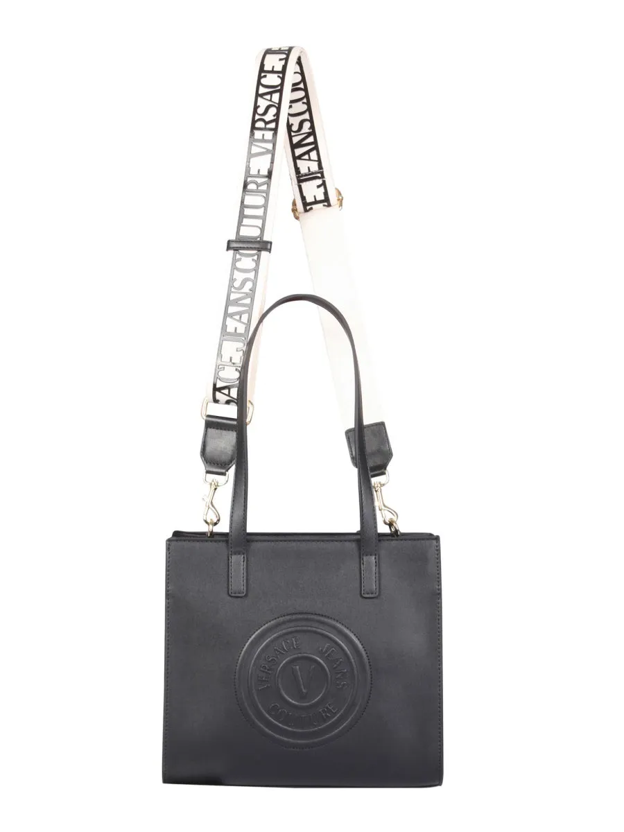Versace Jeans Couture Logo Embossed Open-Top Tote Bag