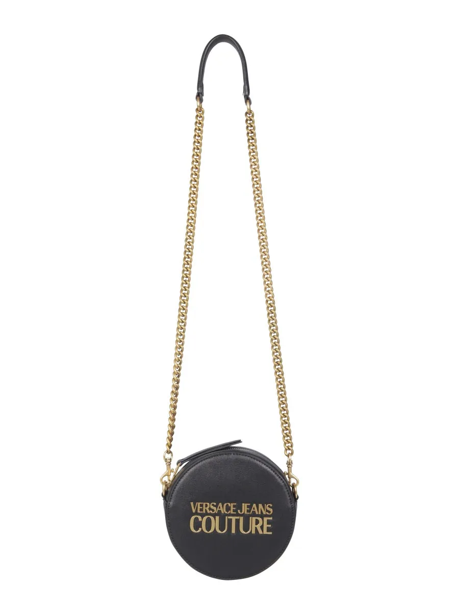 Versace Jeans Couture Logo-Lettering Zipped Crossbody Bag