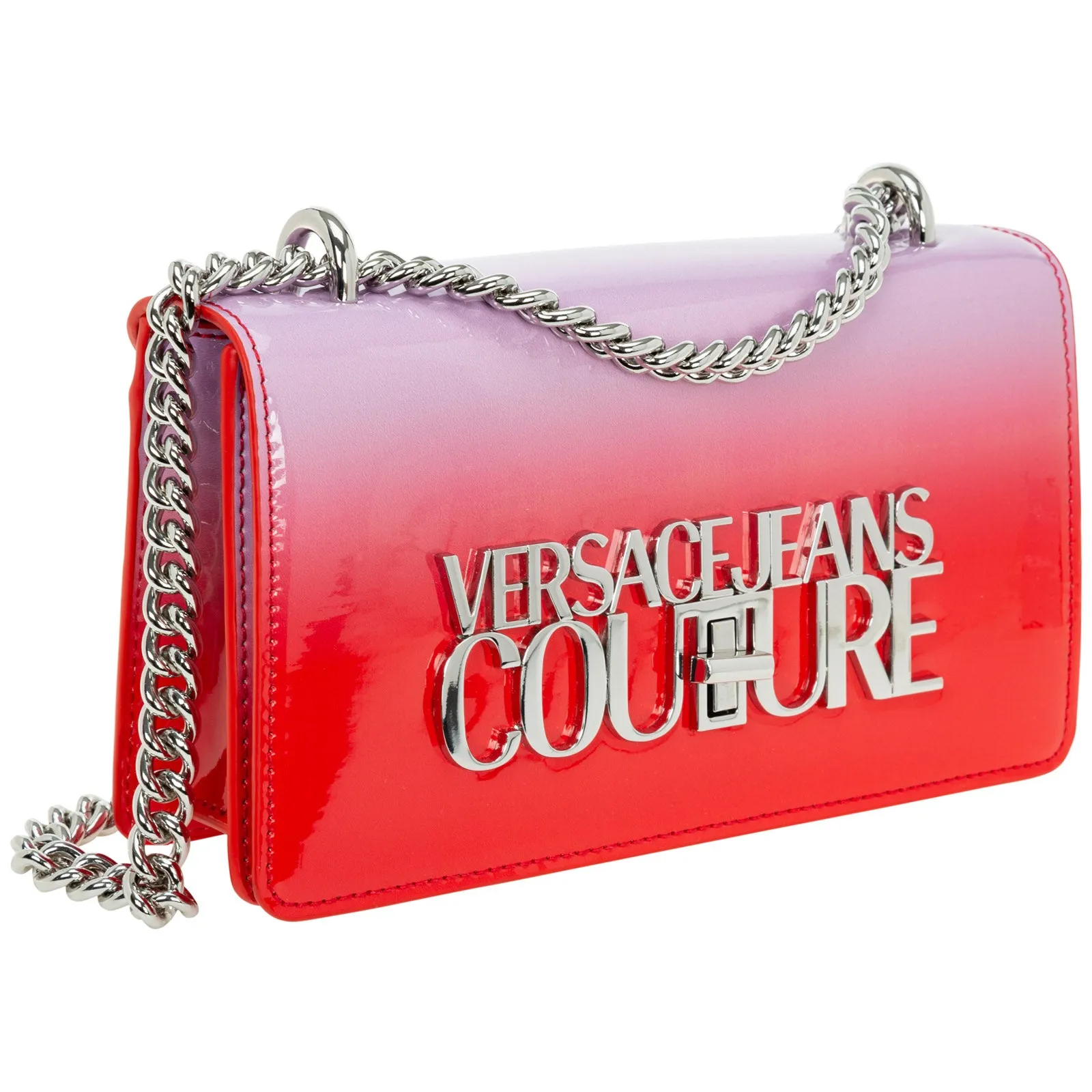 Versace Jeans Couture Logo Plaque Foldover Shoulder Bag