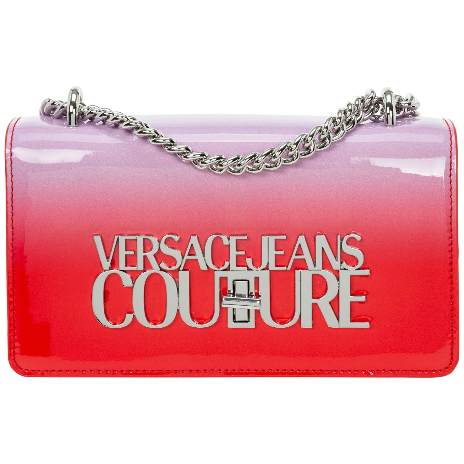 Versace Jeans Couture Logo Plaque Foldover Shoulder Bag