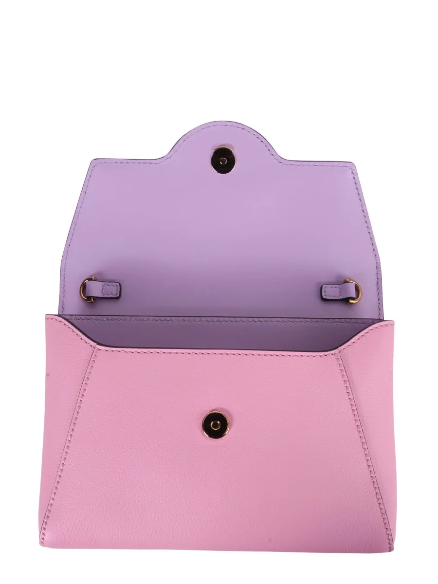 Versace Medusa Plaque Foldover Crossbody Bag