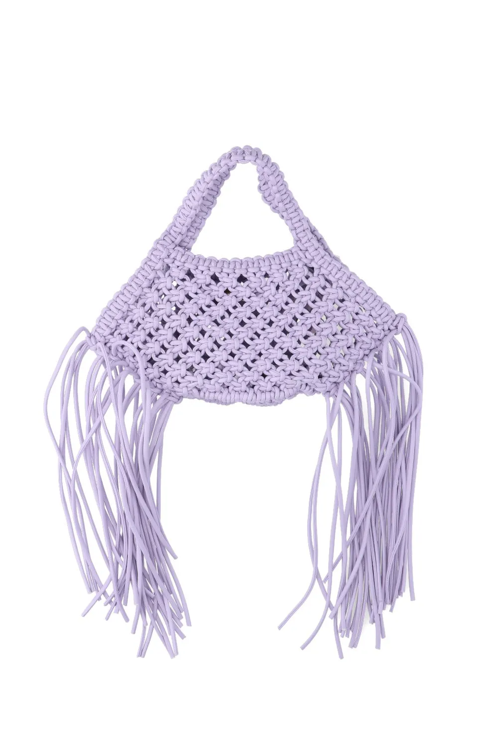 Yuzefi Fringes Detailed Woven Mini Tote Bag