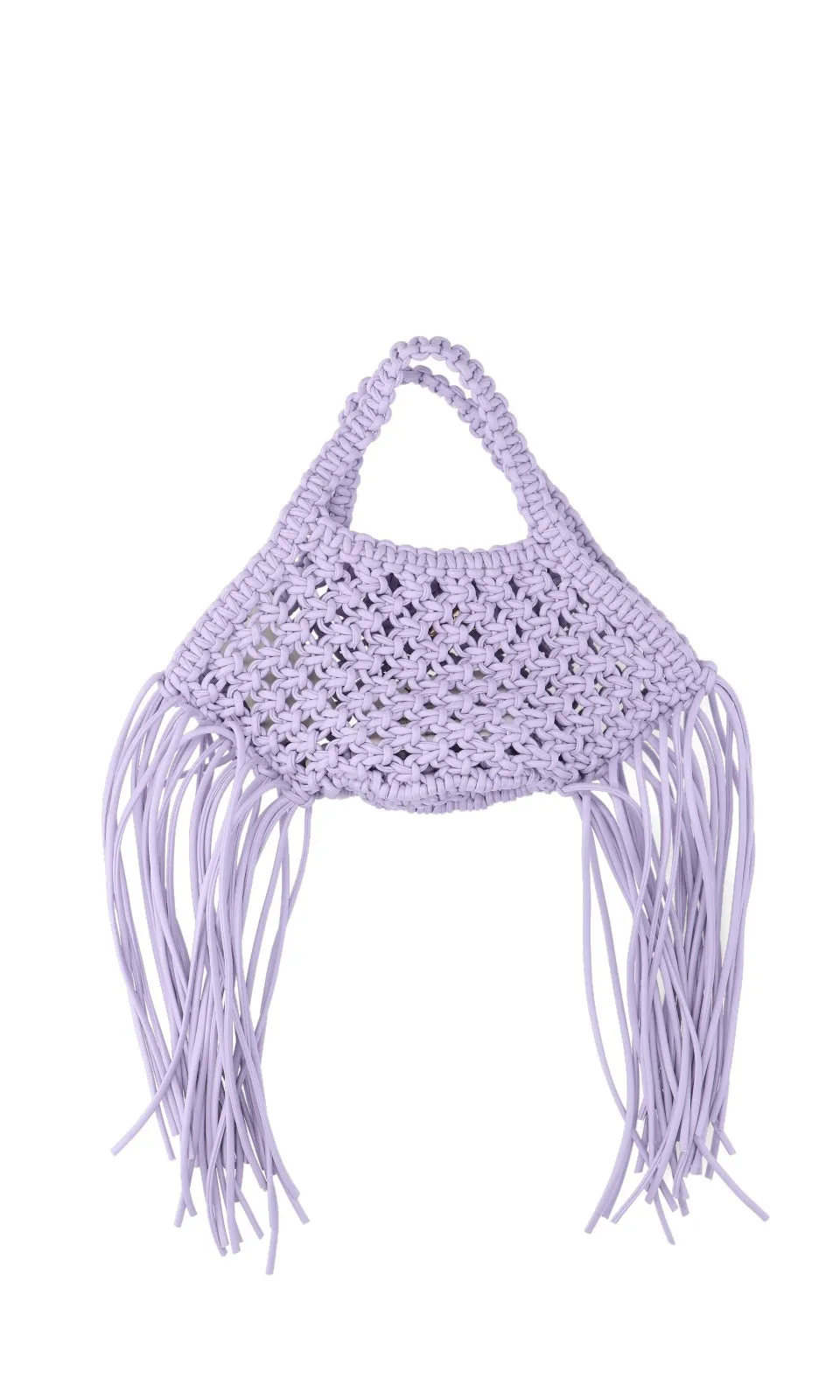 Yuzefi Fringes Detailed Woven Mini Tote Bag