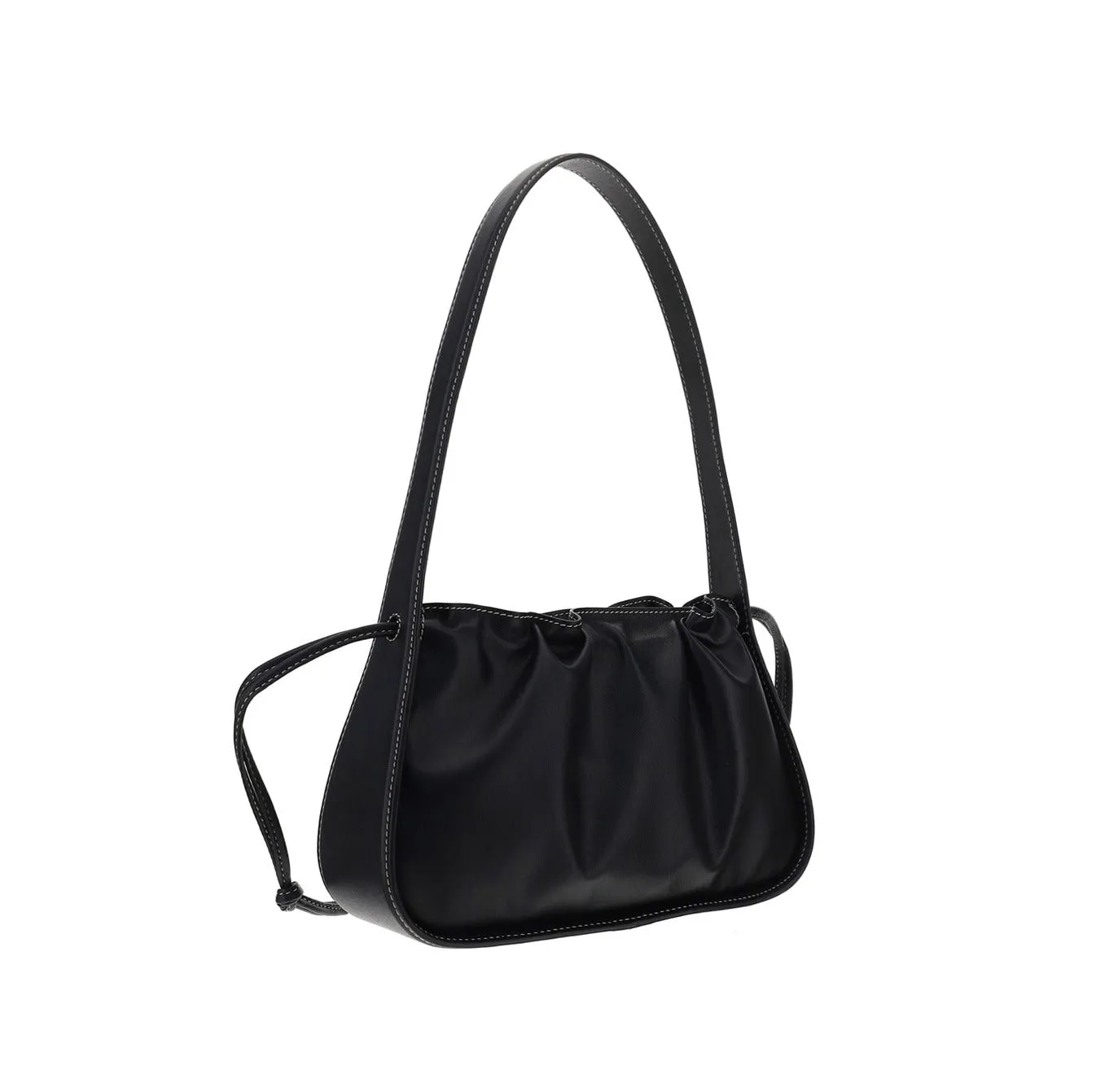 Yuzefi Scrunch Logo Plaque Shoulder Bag